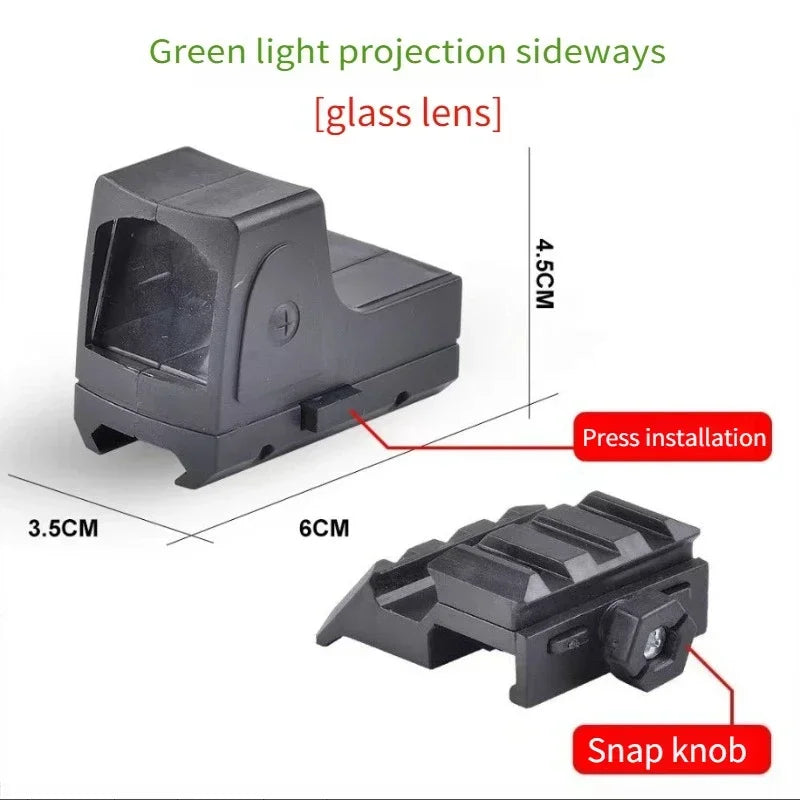 Tactical HD Sight Reflex Scope Adjustable Aiming Optical Riflescope Fit 20mm Rail Airsoft