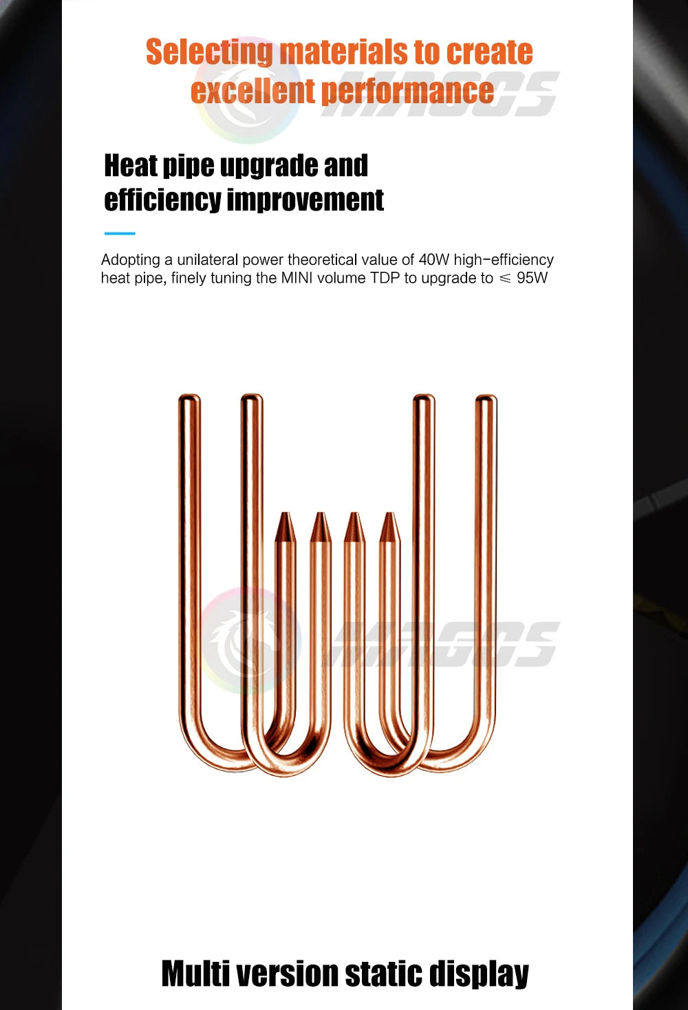 CPU Cooler for Mini ITX Case Ultra-thin Z39 4 HeatPipe CPU Radiator Support AMD/Intel Desktop Cabinet PC Air Cooing Fan 4Pin PWM
