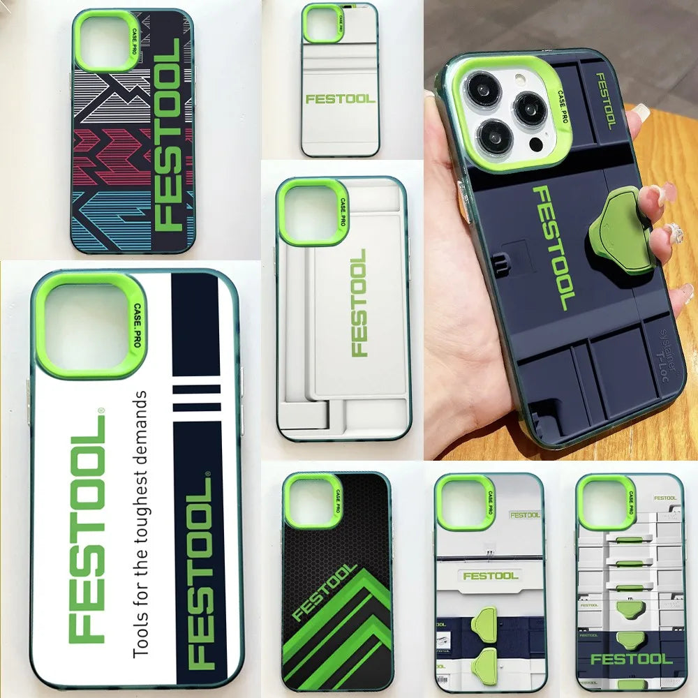 Cool Toolbox Festool Phone Case For iPhone 15 14 13 12 11 Pro Max X XR XSMAX 8 7 Plus Candy Matte Shockproof Back Cover