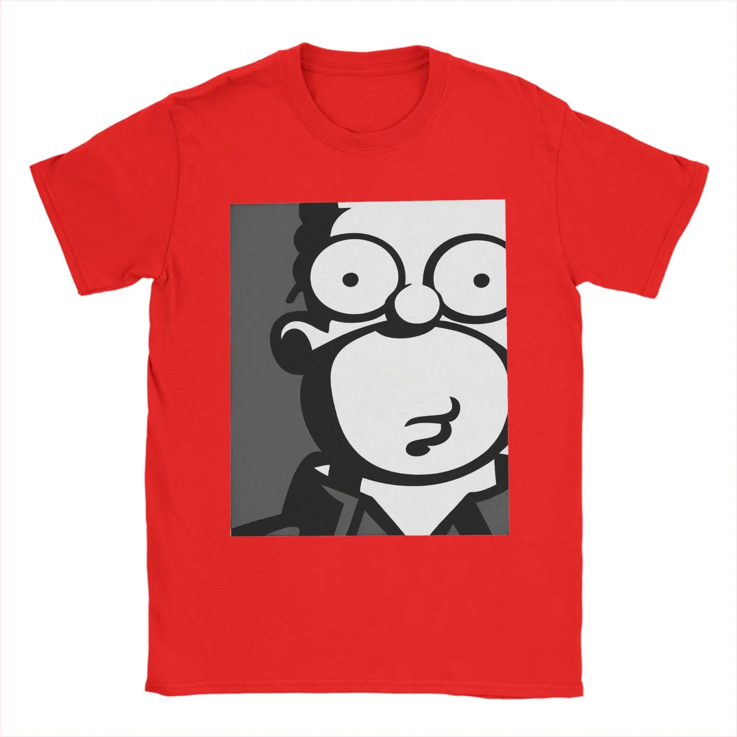 Men Homer Simpsons Funny T Shirts  Pure Cotton Tops Leisure Short Sleeve Crewneck Tee Shirt Plus Size T-Shirts