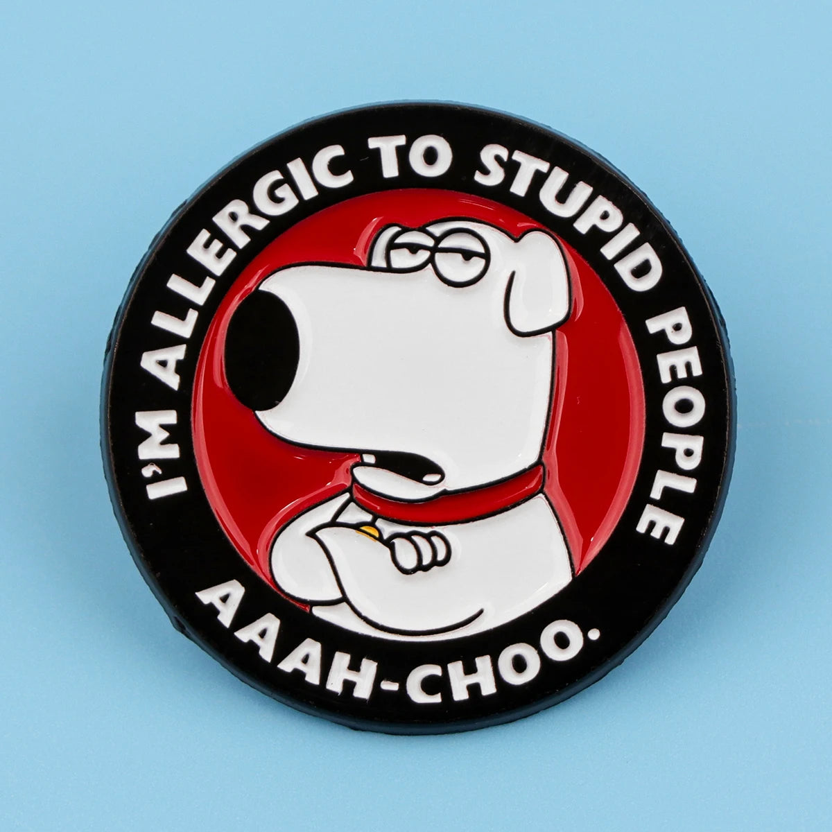 Cartoon Dog Enamel Pin Humorous Quotes Brooch Pines Lapel Pins Badge on Backpack Costume Accessories Funny Jewelry Friends Gift