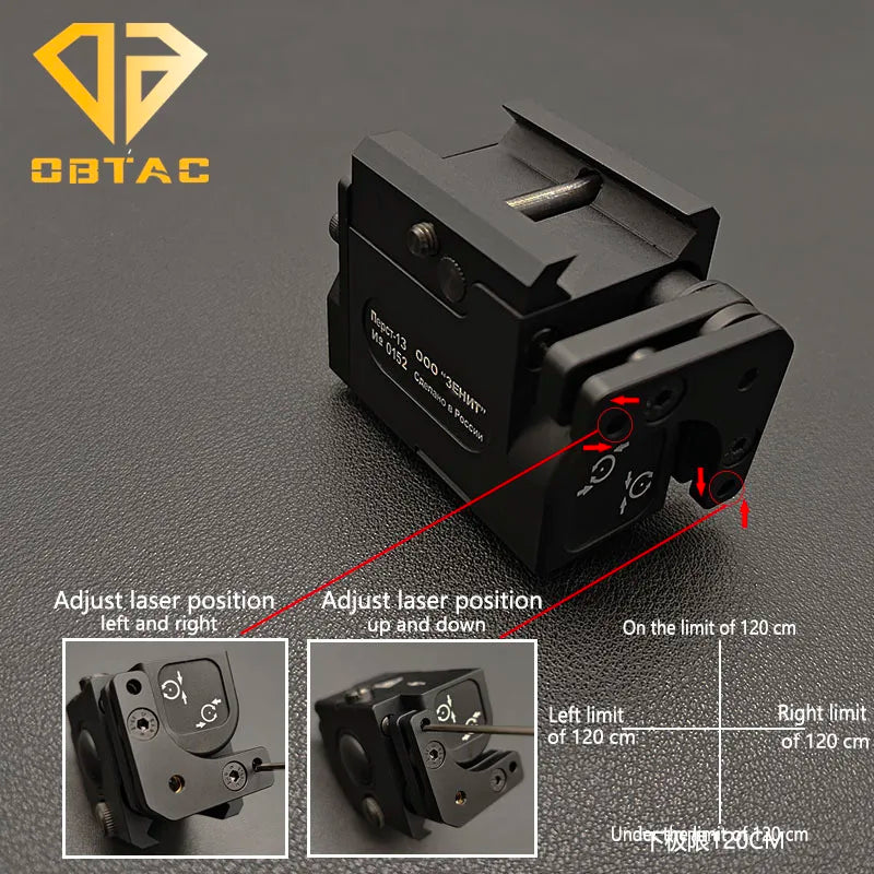 Tactical Metal Perst-1 Laser Green Dot Aiming Indicator Hunting Weapon Light Aiming Gloc G17 Lower Hanging Laser Light