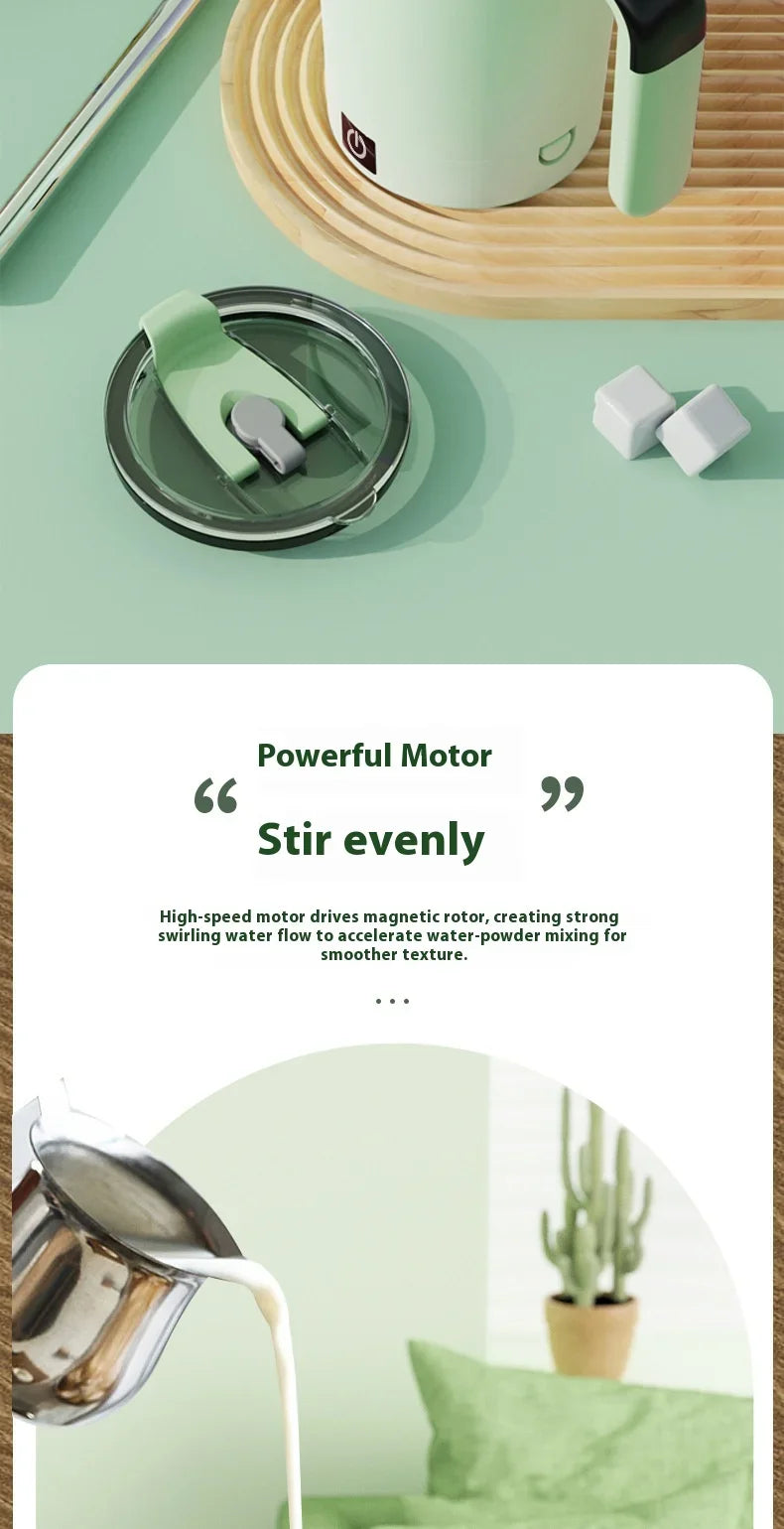 New smart temperature-measuring magnetic automatic stirring cup, electric portable coffee cup, milkshake cup, sports and fitness