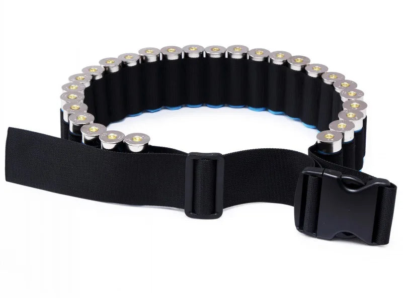 Tactical 27 Round Shotgun Bandolier Belt Adjustable 12 Gauge 12GA Shell Carrier Ammo Pouch Holder Waist Belt Hunting Accessories