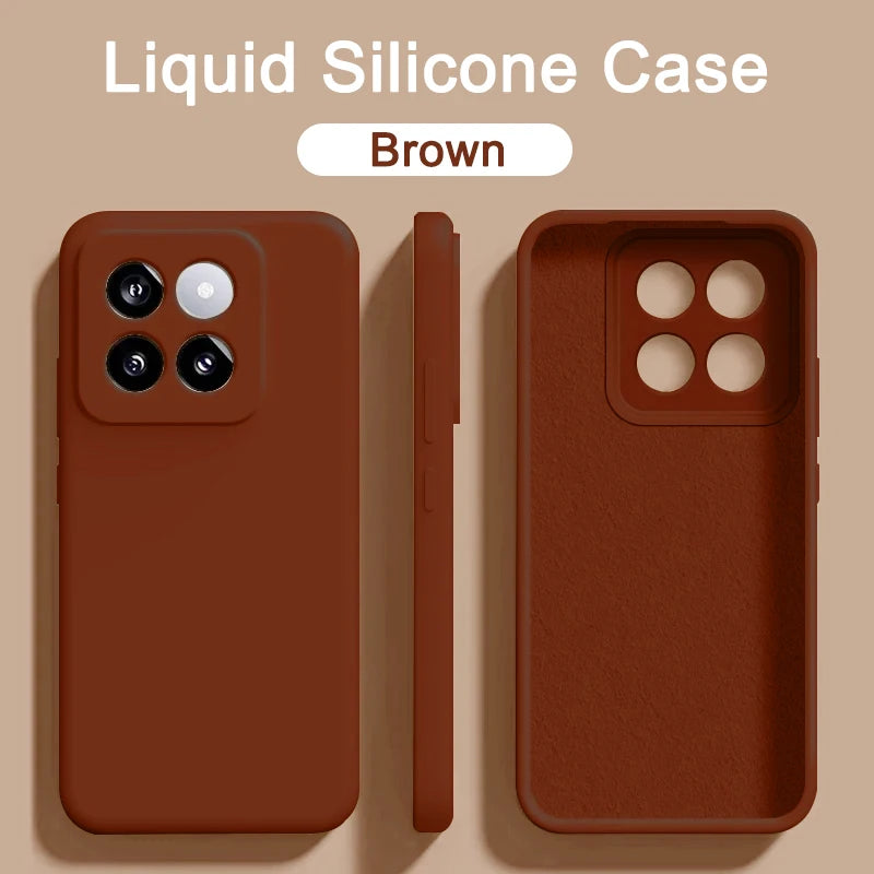 Original Liquid Silicone Phone Case for Xiaomi Mi 13 14 11T 12T 13T Pro Cases Mi 13 12 12S 11 14 Pro Ultra Lite 12X Back Cover