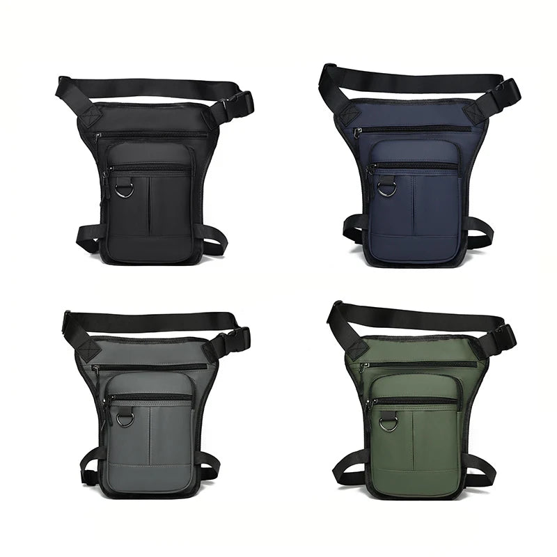 Tactical Travel Bag Waterproof Motorcycle Waist Leg Bag Men Hip Bum Pack Leg Side Bag Ride Bags Outdoor Casual Fanny Pack Bag