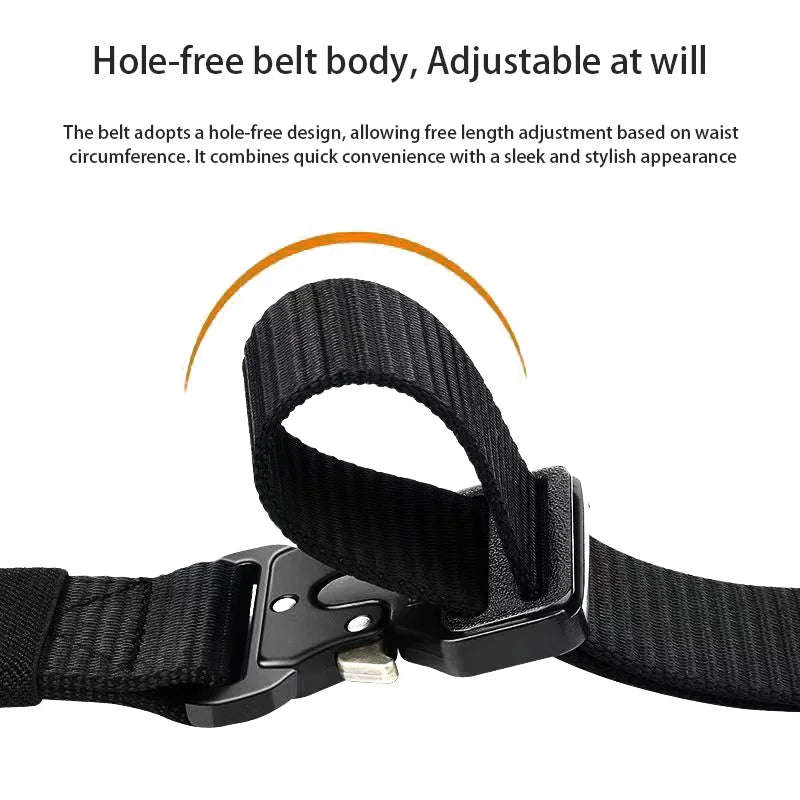Tactical Belt for Men | All-Weather Nylon Canvas Combat Belt with Neutral Design, Built for Hunting & Outdoor Expeditions