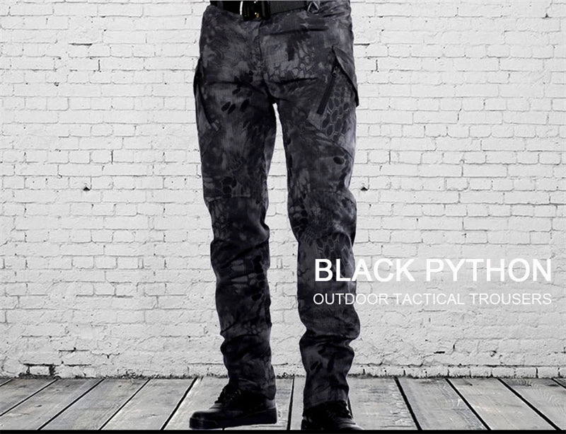 Tactical Cargo Pants Men Outdoor Waterproof SWAT Combat Military Camouflage Trousers Casual Multi Pocket Pants Male Work Joggers