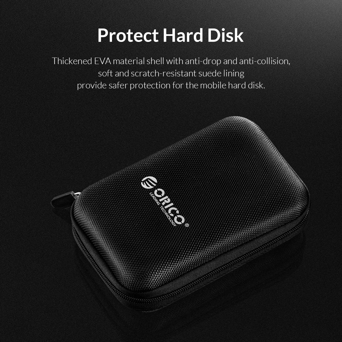 ORICO 2.5 inch HDD/SSD Hard Drive Case Hard Drive Bag for External Portable HDD hdd box case storage Protection Black/Red/Blue