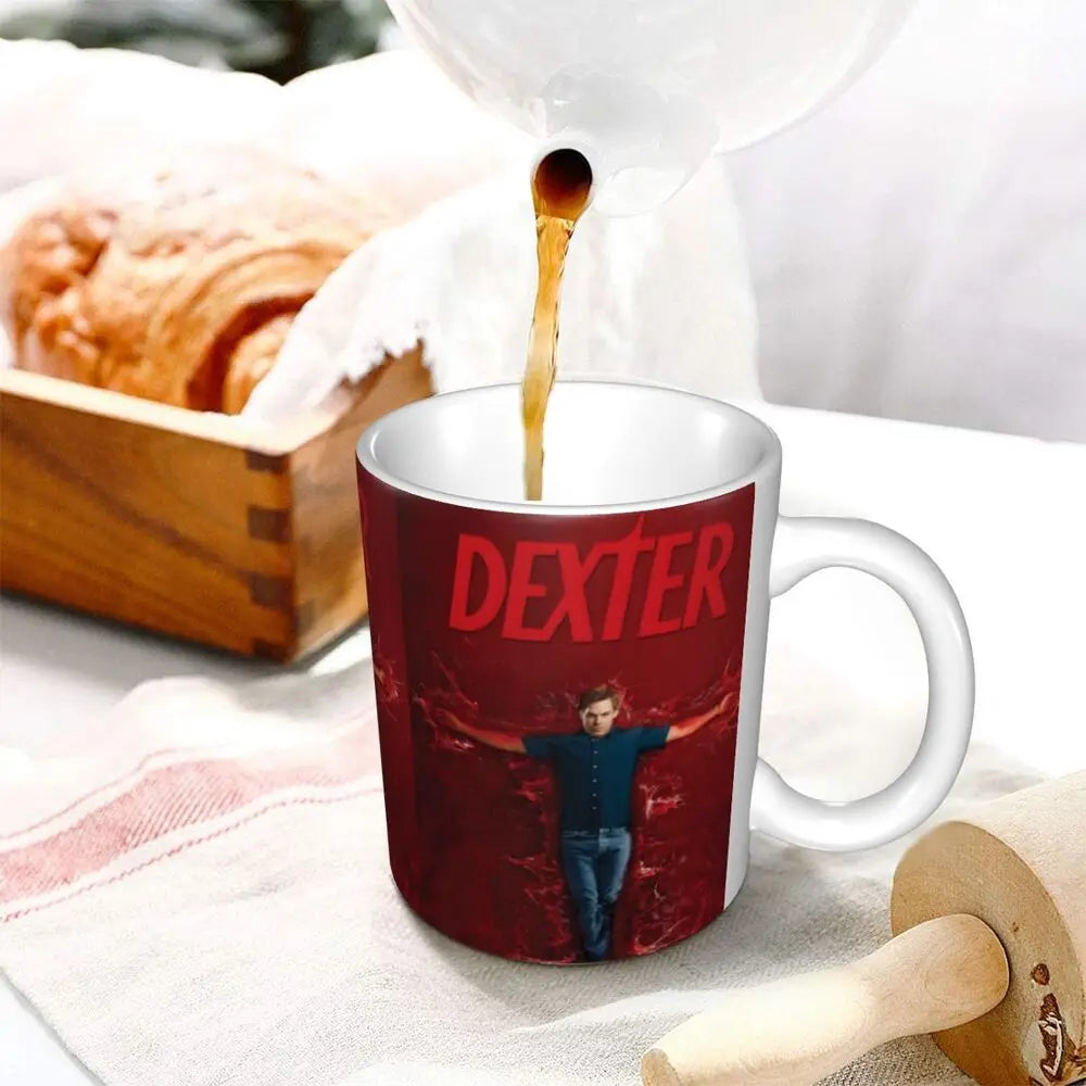 Customized Dexter Morgan Mugs DIY Movie Ceramic Milk Tea Coffee Cup