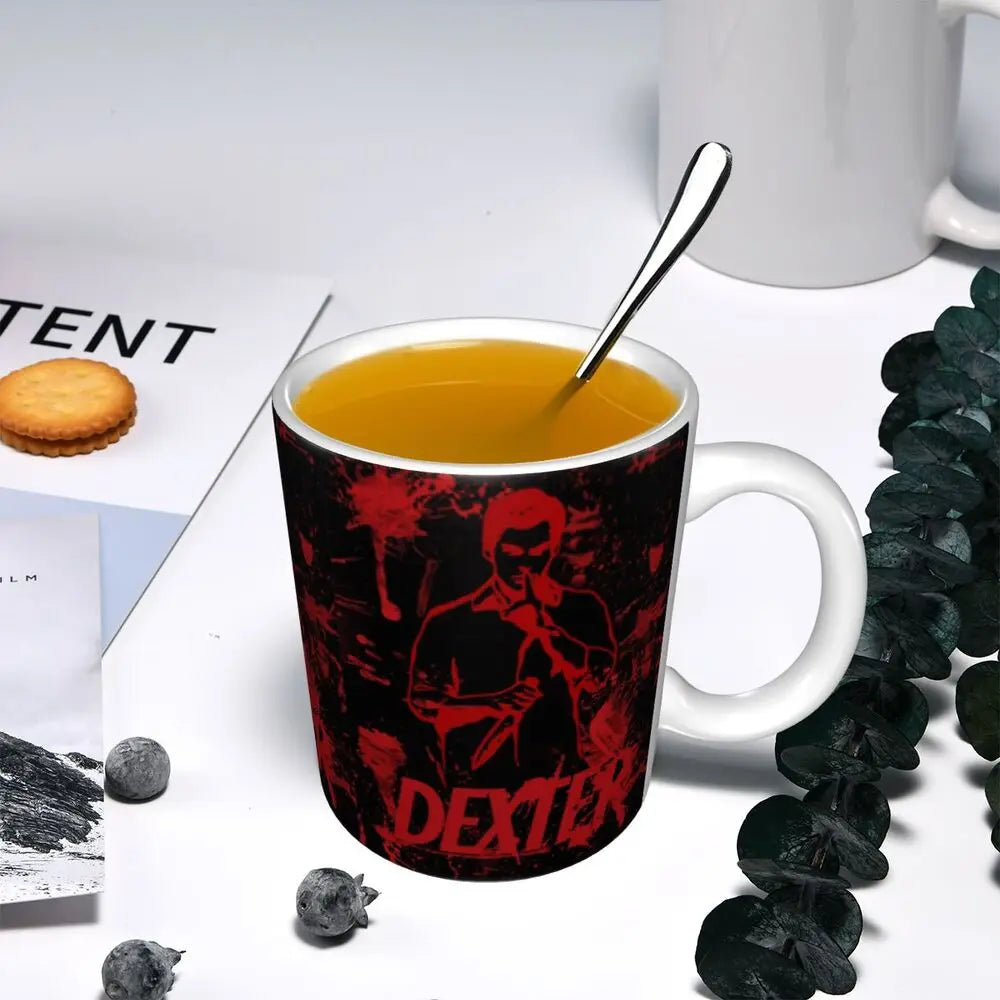 Customized Dexter Morgan Mugs DIY Movie Ceramic Milk Tea Coffee Cup