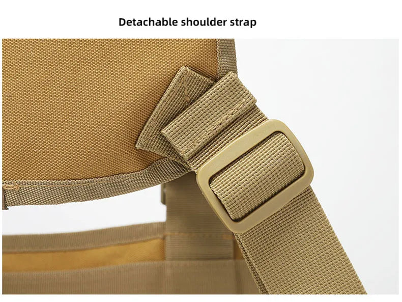 Men's Fishing Chest Bag Tactical Molle Lures Waist Pack Outdoor Hiking Climbing Backpack Large Sports Hunting Vest Fanny Pack