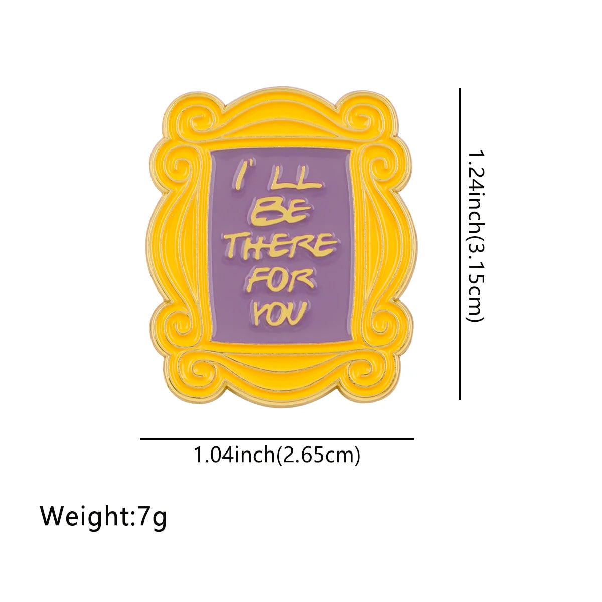 Friends Enamel Pins TV SHOW Quotes Brooches Badge Lapel Pin For Backpack Clothes Accessories Fashion Jewelry Fans Gifts