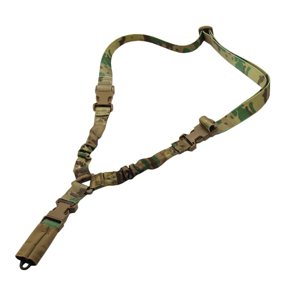 Tactical Single Point Rifle Sling 1 Point Airsoft Heavy Duty Rifle Sling Combat Shooting Gun Sling Hunting Strap