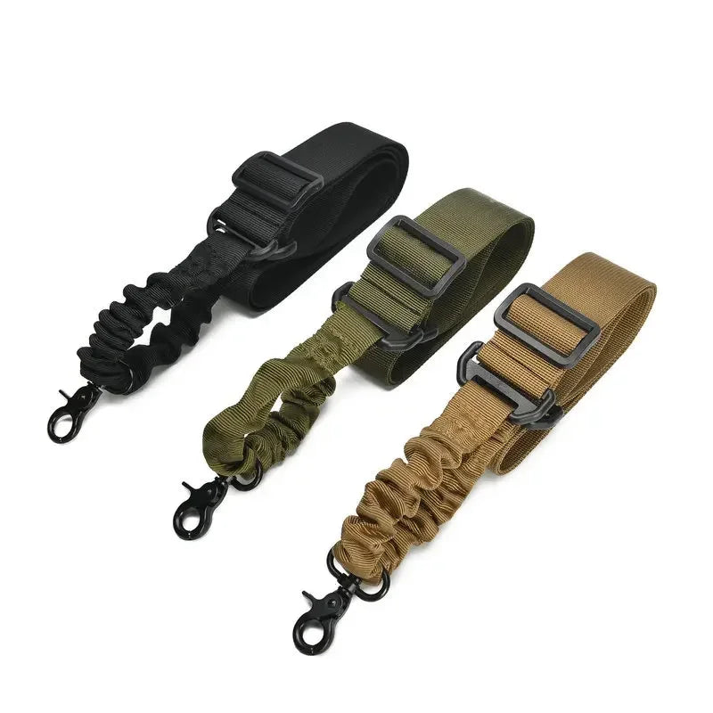 Tactical Single Point Gun Sling Shoulder Strap Rifle Rope Belt with Metal Buckle Shotgun Hunting AR 15 Accessories Airsoft Gear