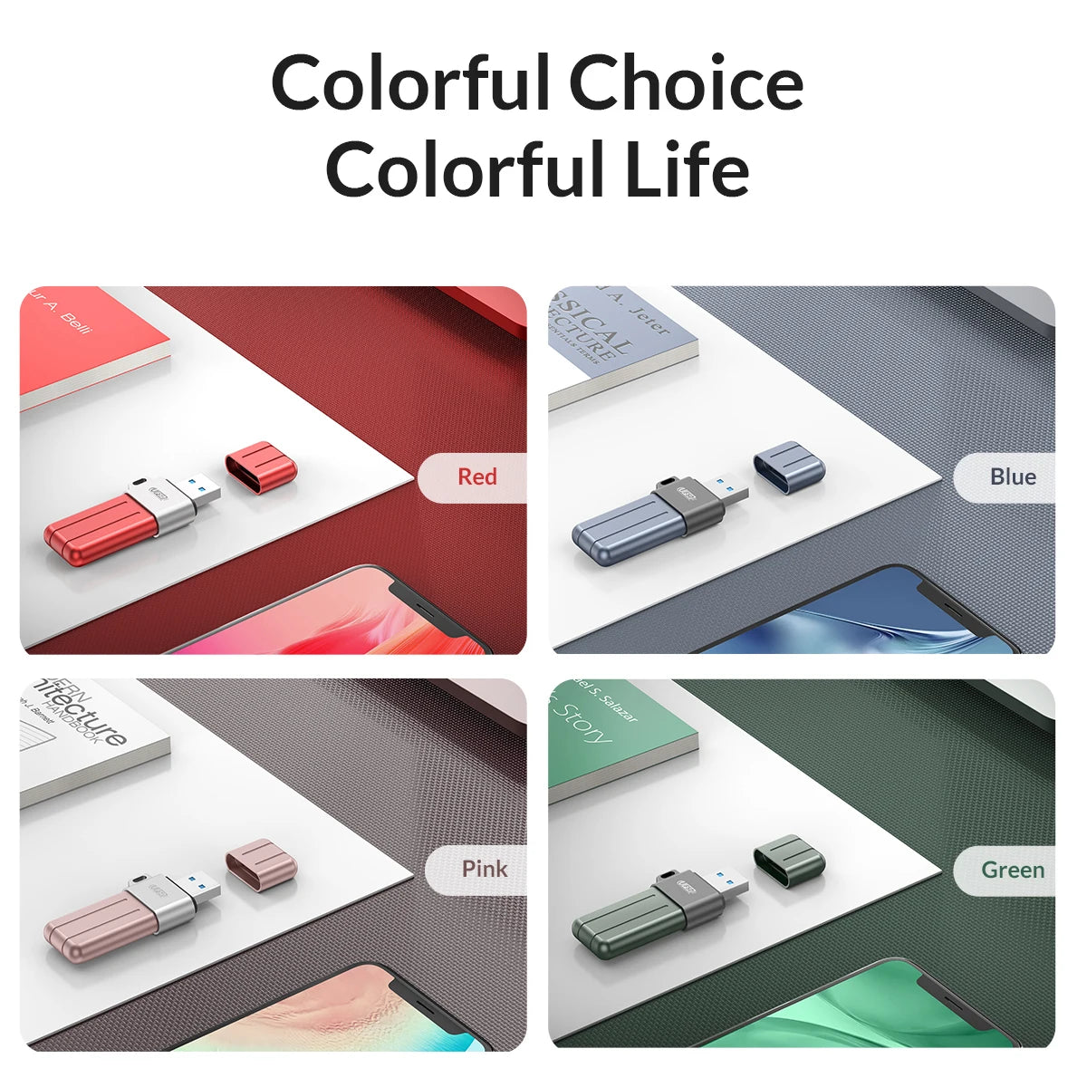 ORICO UFSD All Metal 512GB USB Flash Drive 411MB/S Pen Drives 256GB 128GB 64GB USB Stick Type C Pendrives Memory Stick U Disk