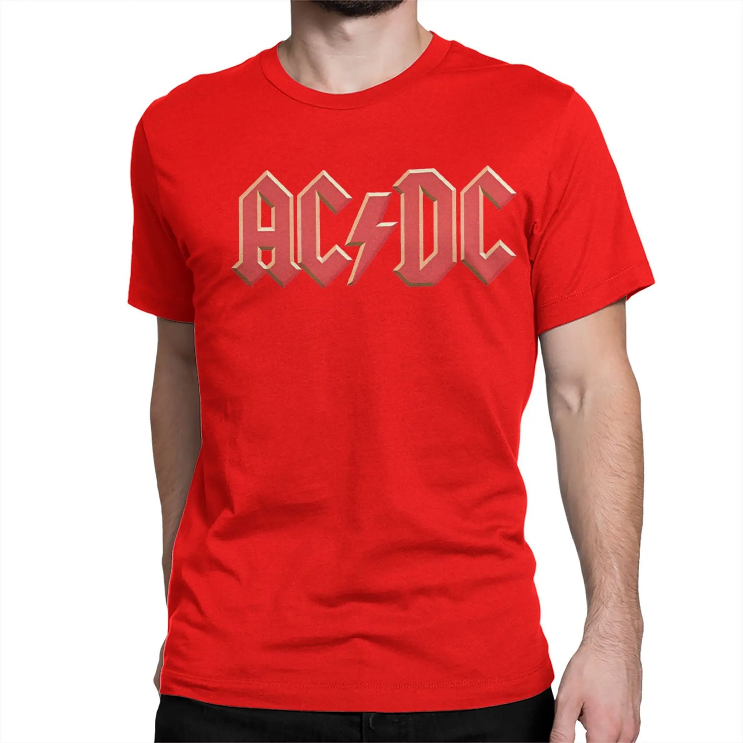 Classical AC Rock Band DC Logo T-Shirt for Men Women Round Collar Cotton T Shirt Short Sleeve Tees Party Clothing