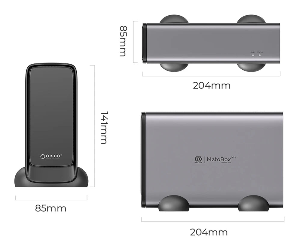 【NO Stock!】Personal Cloud NAS Storage SDVN 3.5"Data Securit Network Attached Storage with Automatic Fan Remote Access MetaBox