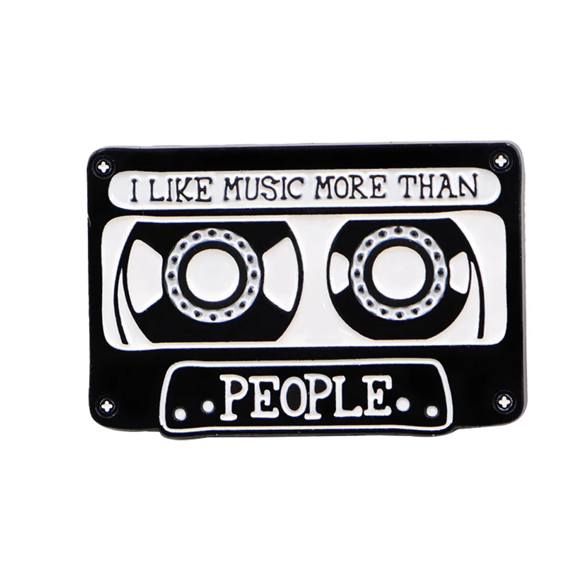 "I LIKE MUSIC" Enamel Pin Brooch Pines Lapel Pins Badge on Backpack Clothing Accessories Vintage Jewelry Music Enthusiasts Gifts