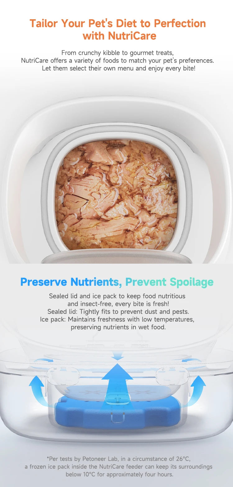 New Petoneer NutriCare Feeder Tailored For Multi-Pet Households Pet feeder Cat And Dog Feeder With App Global Version