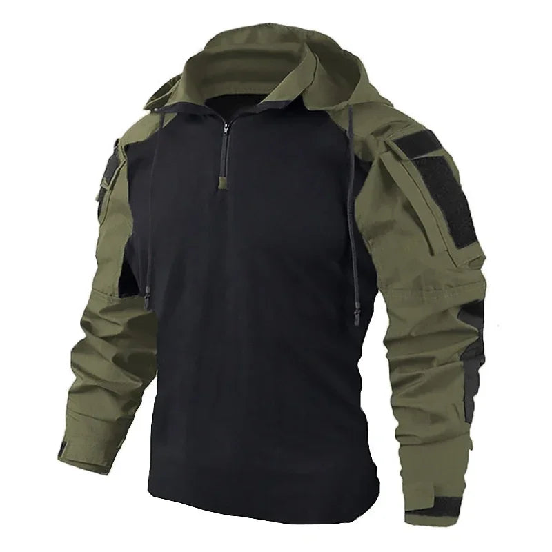 Tactical Shirts Hooded Hunting Uniform Clothing Tatico Tops Airsoft Multicam Camo Fishing Clothes Mens