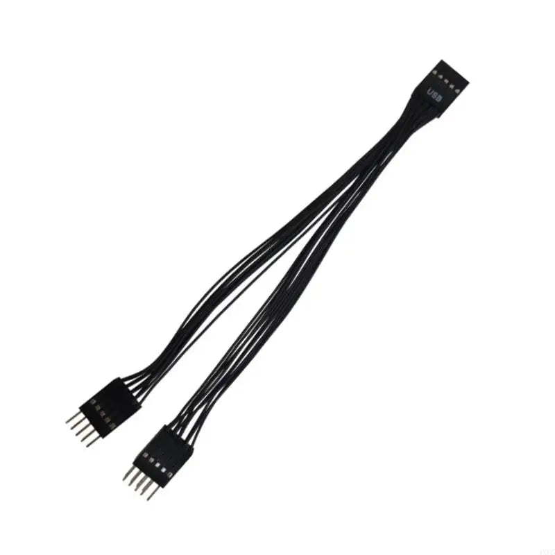 17cm Motherboard USB 2.0 Cable USB2.0 Header Extension Cord 9Pin 1 Female To 2 Male Y Splitter Adapter Shielded Cable