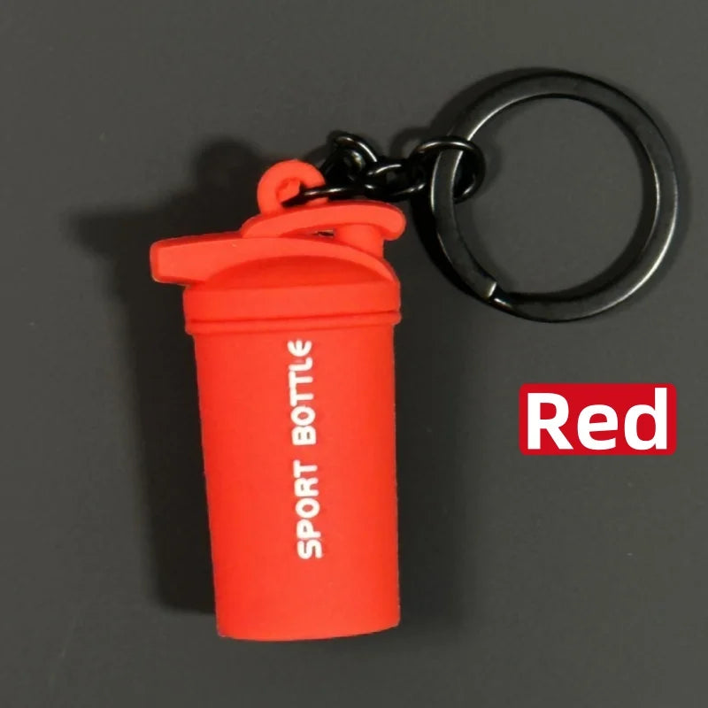 New Mini Shaker Cup Keyring for Gym Lover Shaker Bottle Keychain 7 Color Silicone Gym Gifts Sport Water Bottle Bag Charm