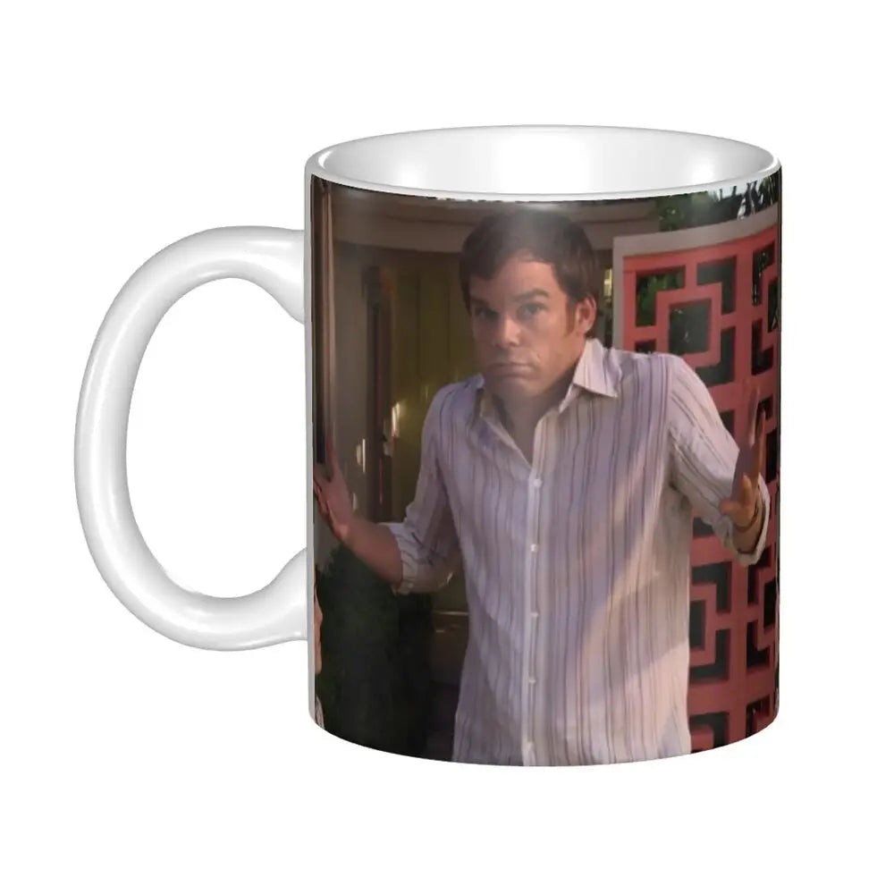 Customized Dexter Morgan Mugs DIY Movie Ceramic Milk Tea Coffee Cup
