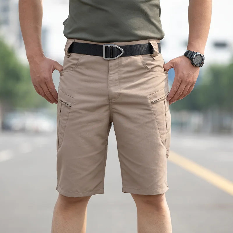Tactical Work Shorts for Men Outdoor Casual Military Combat Hiking Cargo Shorts with Multi-Pocket Quick Dry Fishing Cargo Shorts