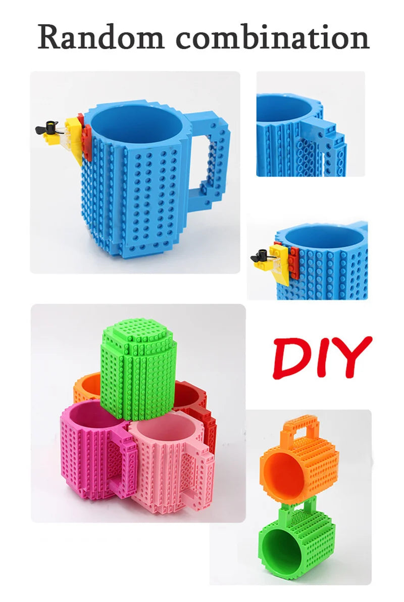 Creative Build-on Brick Mug Cups Building Blocks Design Birthday Gifts Personalized Decorations