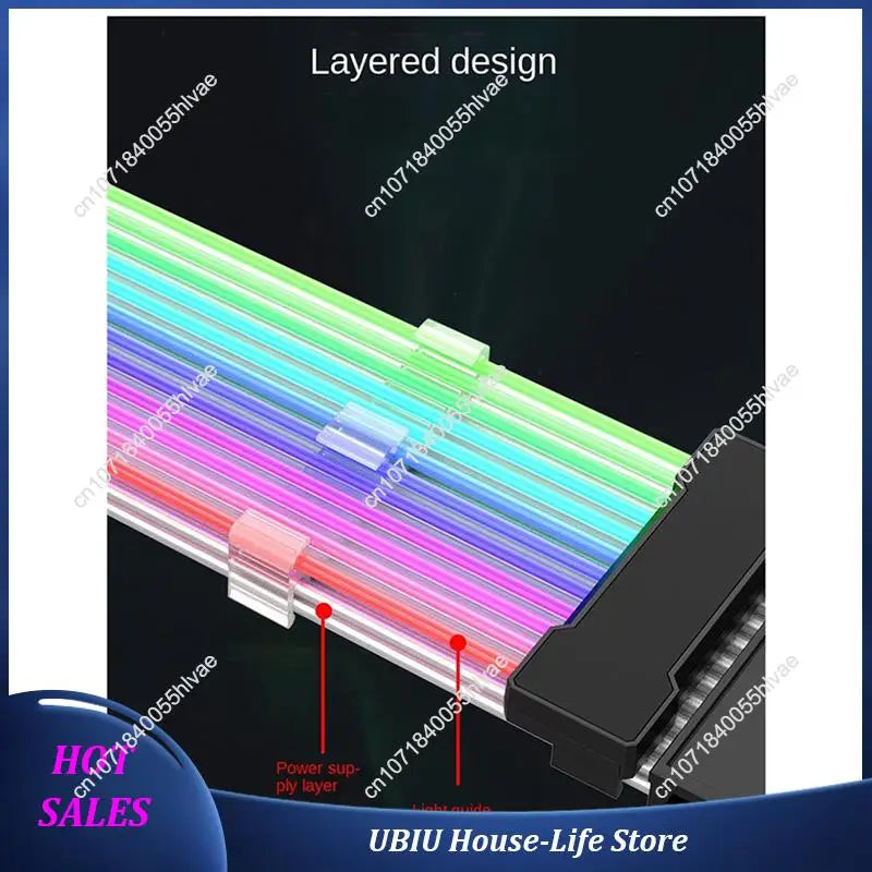 5X ARGB Power Supply Extension Cable 24Pin Cord Motherboard RGB Extension Cable For Computer-Best Selling