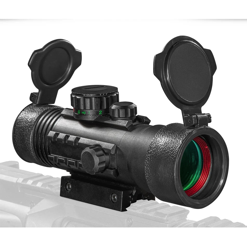 DIANA 4X33 Red and Green Dot Scope Tactical Optical Rifle Scope with rails for 11 / 20mm Orbital Rifle Scope