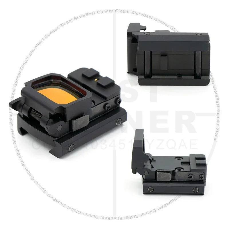 Tactical FlipDot Folding Reflex Red Dot Sight For Hunting Pistol Rifle Shotgun Scope W/R*R Plates&Picatinny Mount 3MOA Dot Sight