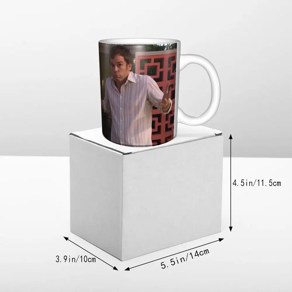 Customized Dexter Morgan Mugs DIY Movie Ceramic Milk Tea Coffee Cup