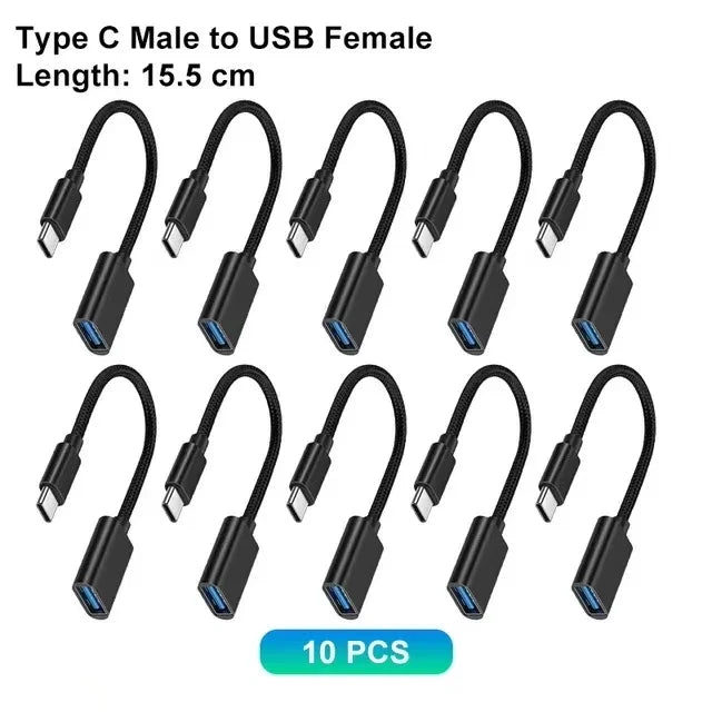 Type C to USB Adapter 3.0 USB-C 3.1 Male OTG A Female Data Connector For MacBook Pro iPad Mini 6/Pro MacBook Air Type C Devices