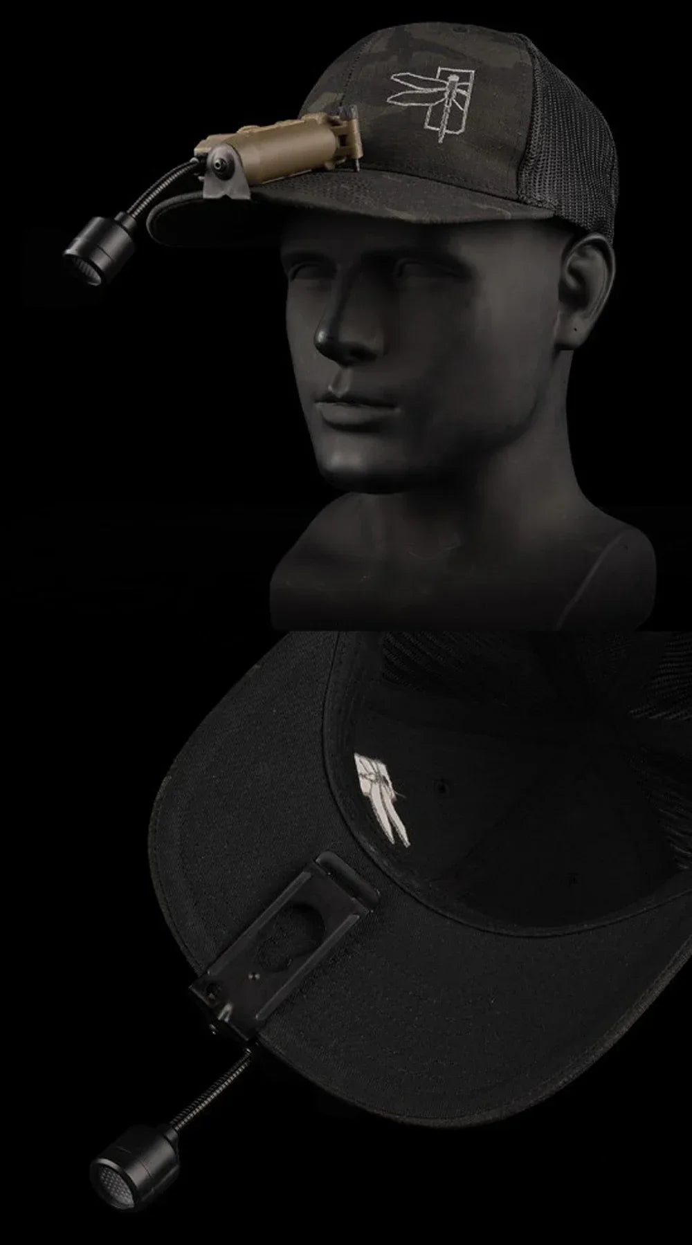 Tactical Helmet Lamp Head Lantern with Multi-color IR Light for Weapon Lights and Emergency Signal Outdoor Hunting Camping