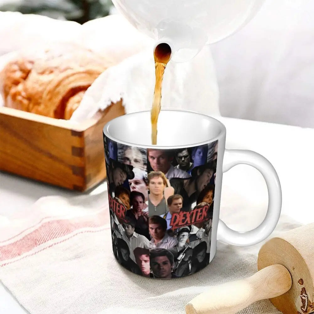 Customized Dexter Morgan Mugs DIY Movie Ceramic Milk Tea Coffee Cup