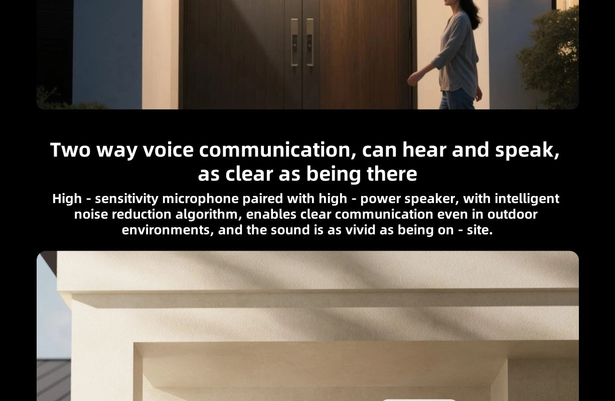 Xiaomi Outdoor Camera 4 Dual Lens 5MP 3K HD Dual View Monitoring Panoramic Closeup Tracking IP66 Weatherproof AntiTheft