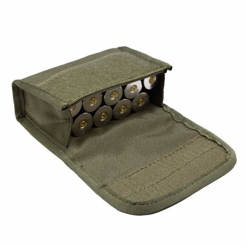 Cartridge Bag Tactical 10 Round ShotgunShotshell Reload Holder Molle PouchAmmo 12 Gauge/20G Round Cartridge Holder Gun Parts