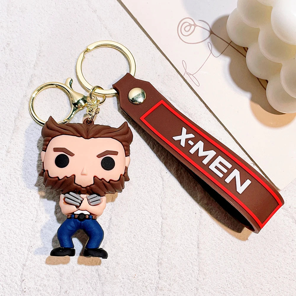 Cartoon The Avengers Keychain Venom Keyring Keys Holder Gifts for Friends