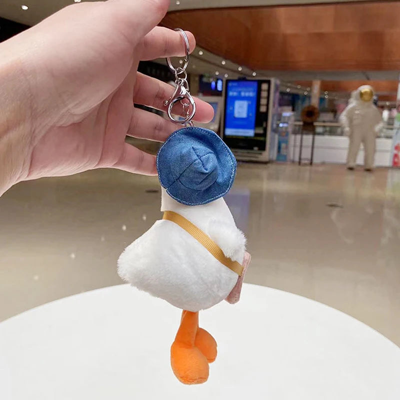 Cute Plush Keychain Women Doll Keychain Cartoon Lovely Duck Car Bag Accessory Cute Plush Boy Girl Couple Keyring Lover Pendant
