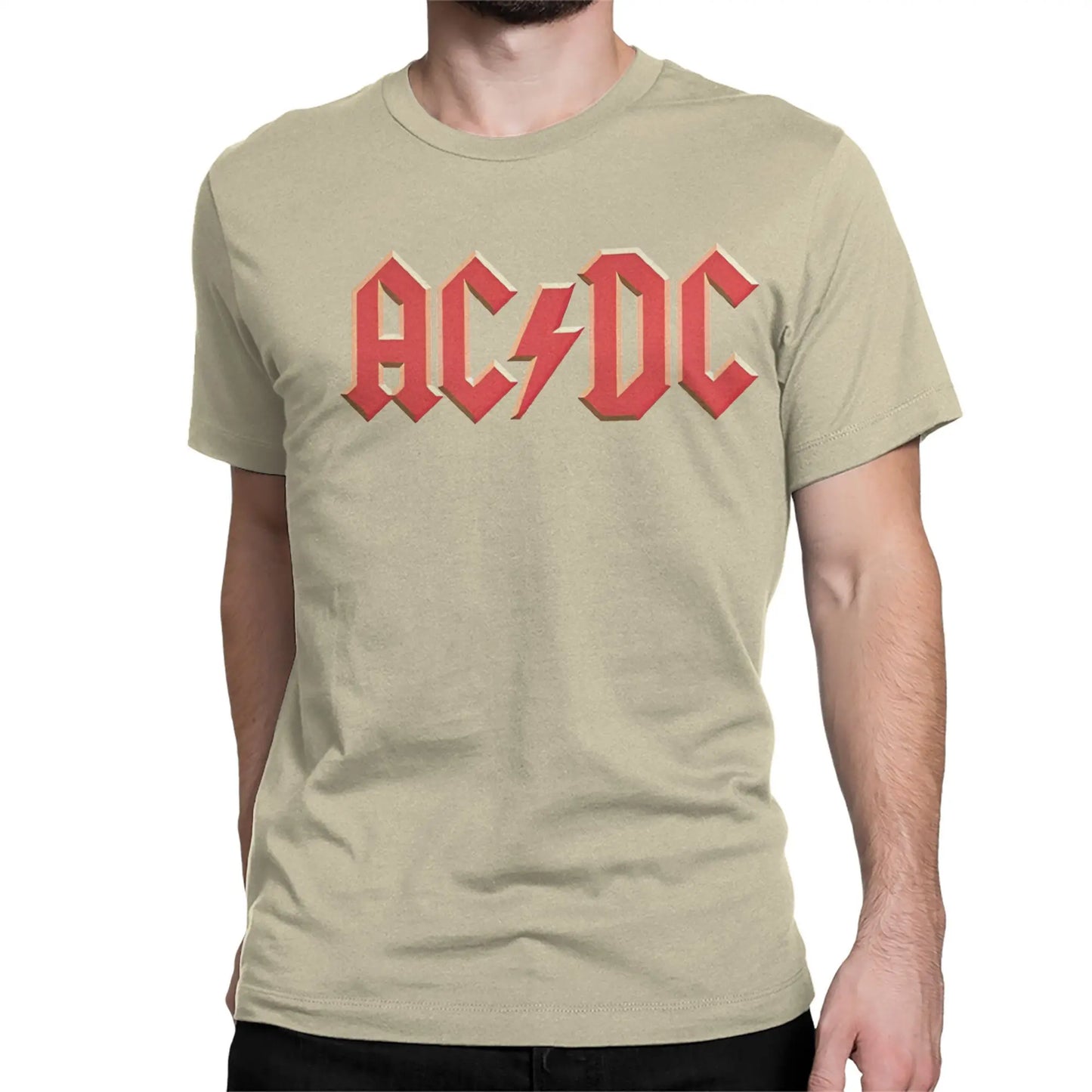 Classical AC Rock Band DC Logo T-Shirt for Men Women Round Collar Cotton T Shirt Short Sleeve Tees Party Clothing