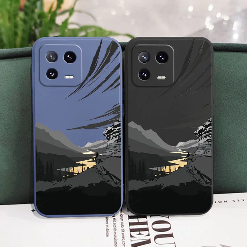 Relaxed Mind Phone Case For Xiaomi Mi 15 14 14T 13 13T 12 12X 12T  11 11T Ultra 10 10T 9 9T Pro Lite Liquid Silicone Cover