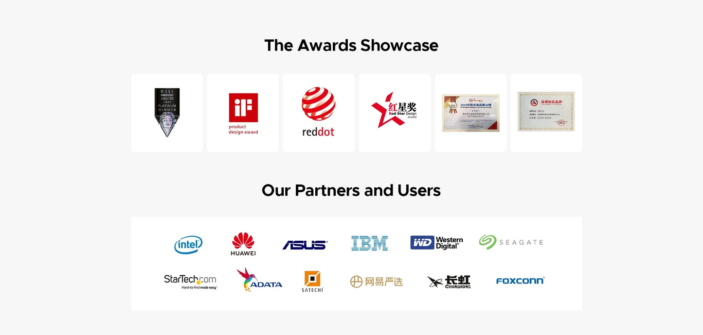 ORICO 1TB Magnetic External SSD, 4K ProRes HDR Record and Store, 2000MB/s Stable Transmission and Storage, Portable Solid State