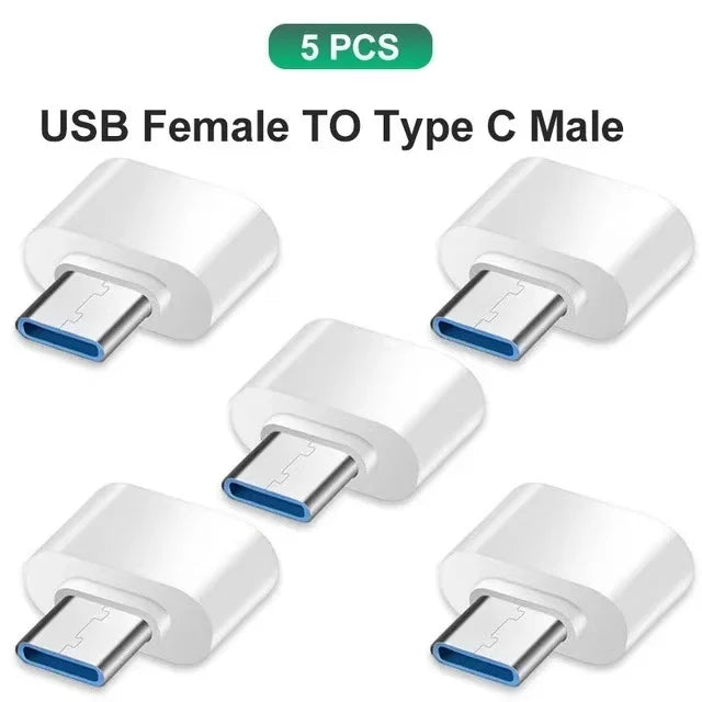 Type C to USB Adapter 3.0 USB-C 3.1 Male OTG A Female Data Connector For MacBook Pro iPad Mini 6/Pro MacBook Air Type C Devices