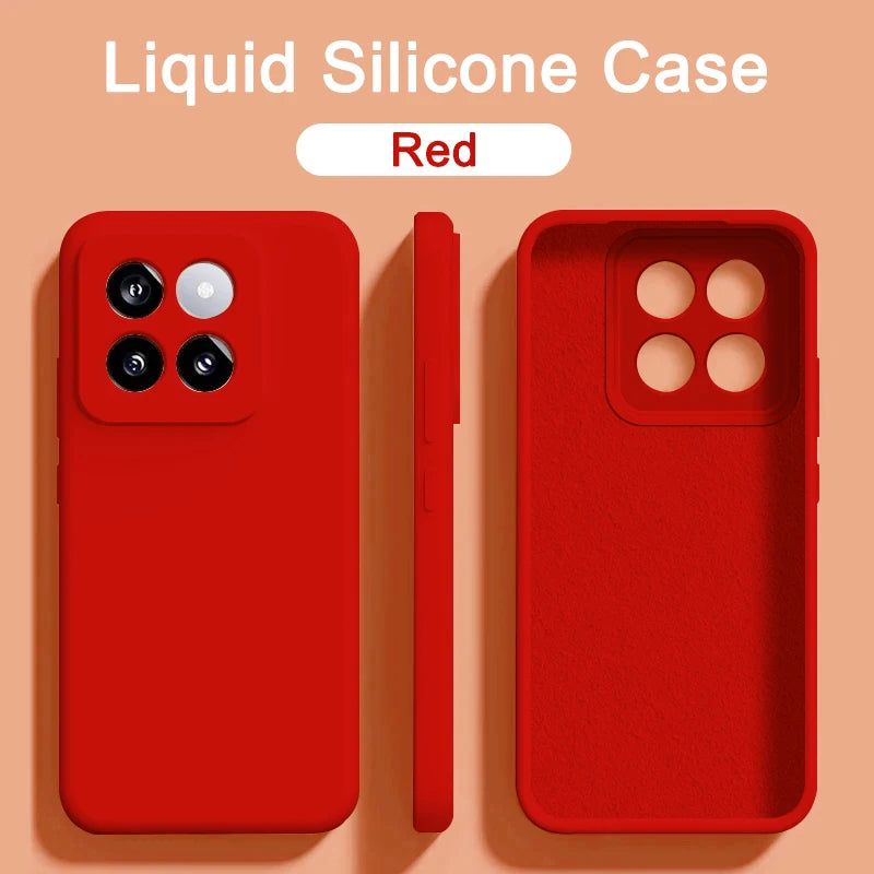 Original Liquid Silicone Phone Case for Xiaomi Mi 13 14 11T 12T 13T Pro Cases Mi 13 12 12S 11 14 Pro Ultra Lite 12X Back Cover