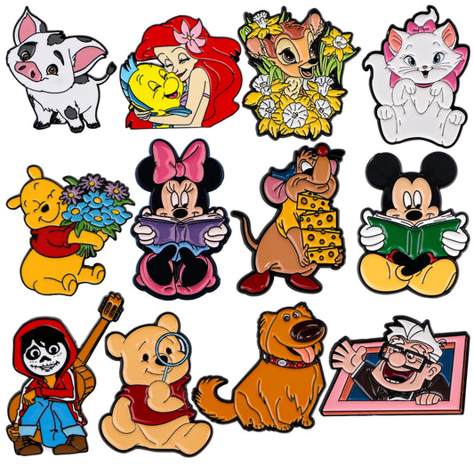 Cartoon Movie Characters Enamel Pin Brooches For Women Lapel Pins Badge on Backpack Costume Accessories Fashion Jewelry Gifts