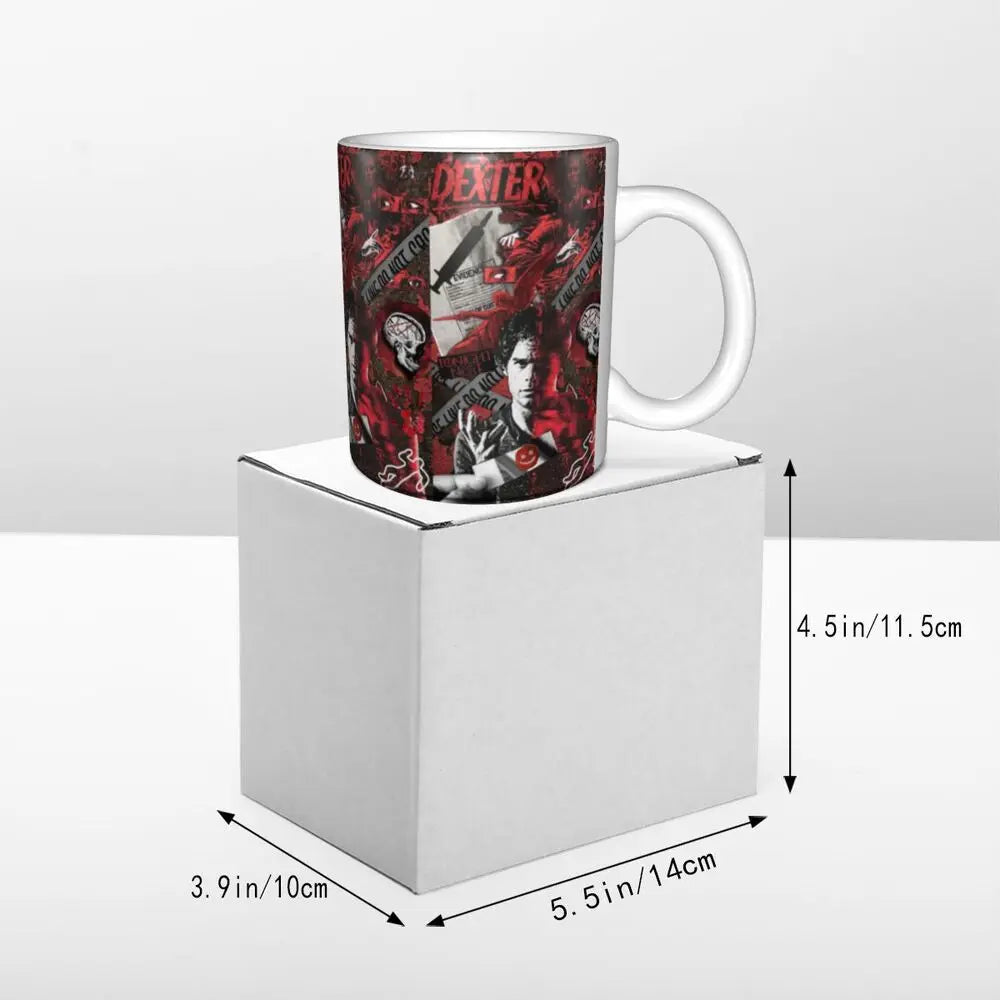 Customized Dexter Morgan Mugs DIY Movie Ceramic Milk Tea Coffee Cup