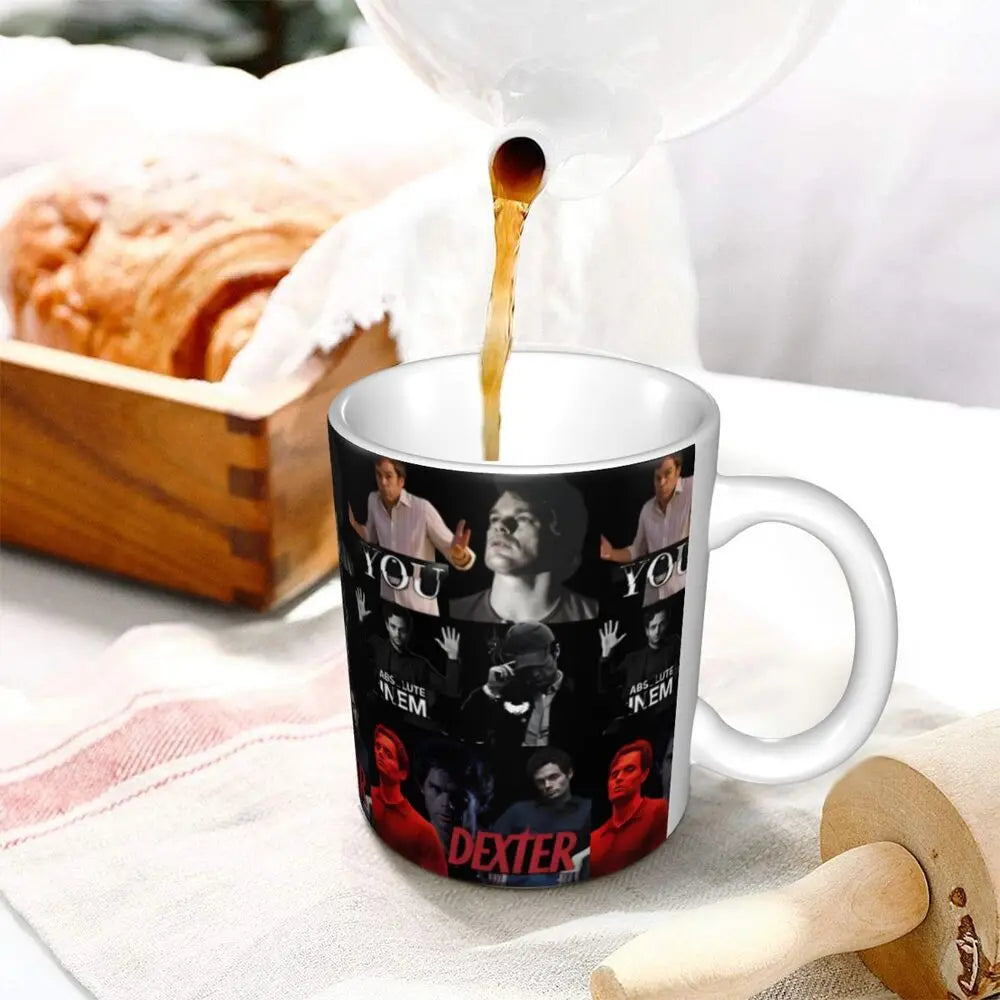 Customized Dexter Morgan Mugs DIY Movie Ceramic Milk Tea Coffee Cup