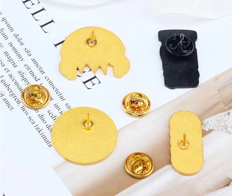 Personality Music Enthusiast Badges Pins MUSIC IS MY LIFE Earphone CD Brooches Kids Backpack Decoration Pins Jewelry Gift Girl